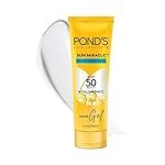 PONDâS Sun Miracle SPF 50 PA+++ CrÃ¨me Gel Sunscreen – Protect & Hydrate, With Hyaluronic Acid, Restores Skin Barrier, Lightweight, No White Cast 50g