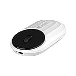 Portronics Toad 6 Bluetooth Wireless Mouse with 2.4 GHz USB Receiver, Multi-Device Pairing, Built in Battery, 1200 DPI Sensor(White)