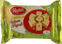 Rathi's Pineapple Soan Papdi |Traditional Indian Mithai | Pack of 1 Po