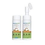 Mamaearth Vitamin C Foaming Face Wash with brush, Combo Pack with Refill for Skin Illumination – 150 ml + 150 ml