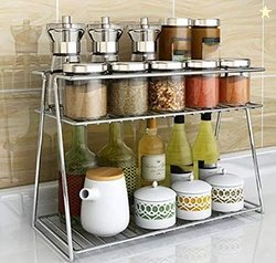 CR18 COLLLECTION Stainless Steel 2 Layer Kitchen Spice Rack| Modular S