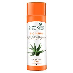 Biotique Aloe Vera 75+SPF UVA/UVB Sunscreen Ultra Soothing Body Lotion