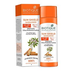 Biotique Bio Sandalwood Sunscreen Ultra Soothing Face Lotion, SPF 50+
