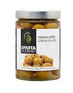 Sparta Gourmet Jalapeno Stuffed Green Olives â¢ Vegan & Non-GMO Verified, 20.46 oz â® 580 g