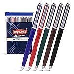 Reynolds JETTER CLASSIC Ball Pen SET – 10 PENS BLUE | MULTI BODY COLOR BALL PEN WITH COMFORTABLE GRIP |BLUE BALL PENS FOR WRITING | PEN FOR PROFESSIONALS | 0.7 mm TIP SIZE