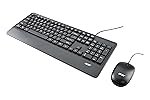 Acer PalmEase Wired Keyboard & Mouse Combo with Palm Rest |Plug & Play USB 2.0, 1600 DPI, Co-Pilot Key, Rupee â¹ Symbol | 10m Range, 10M Keystroke Life | Windows & Mac Compatible â Black