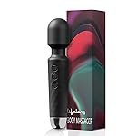 Lifelong Rechargeable Wireless Body Massager Machine with 20 Vibration Modes, 8 Speeds and Water Resistant|Massager Machine for Full Body (Black, LLM468)