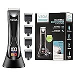 VEGA Cleanball Full Body Trimmer for Men|Private Parts,Pubic Hair, Balls,Manscaping, Body Multi-Purpose|IPX5 Waterproof|No Nicks or Cuts|90 Min Non-Stop Runtime with LED Flashlight|Fast Charge VHTH-33