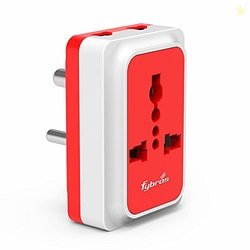 Fybros Sliq 3 Pin Multi Plug Socket | Travel Socket Adaptor