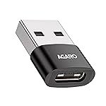 AGARO USB 3.0 Type C Female to USB Male OTG Adapter, 5 Gbps High-Speed Data Transfer, Compatible with Laptops, Tablets, Smartphone, Chargers and More Devices with Standard USB A Interface