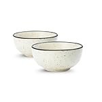 Motka Moroccan Print Ivory White Ceramic Bowl Set of 2, Microwave & Dishwasher Safe, Multipurpose for Serving Pasta, Maggi, Cereal, Snacks, Rice, Dal, Fruits, for Daily Use & Gifting.(150ml Each)