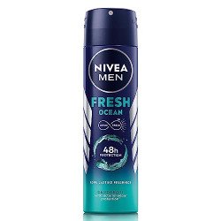 NIVEA Men Fresh Ocean Deodorant Spray, 150ml | 48 H Active Odour Prote