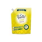 Presto! Dishwash Gel Refill Pouch | Lemon | 2 Litre | Leaves No Residue And Foul Smell | Grease Cleaner For All Utensils