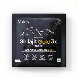 Miduty Shilajit Gold 3X Resin 5001000mg Serving - Pure Himalayan Shila