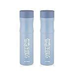 ATTRO Crazy 1000ml Water Bottle – Round Plastic Fridge Bottle – Airtight, Leak-Proof, BPA-Free, Freezer Safe Durable & Lightweight – Set of 2 Grey – Ideal for Home & Office