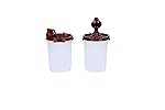 Signoraware Easy Flow Plastic Bottle Set, 450 ml, Set of 2, Maroon