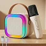 Toy Imagine Rechargeable Karaoke Mic with Speaker | Wireless Mini Portable Bluetooth Mic with RGB LED Lights | Singing Musical Toy & Birthday Gift for Kids, Boys, Girls & Adults