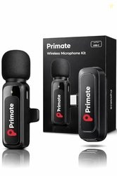 Primate Wireless Lavalier Microphone for YouTube & Vlogging, 20M Stabl