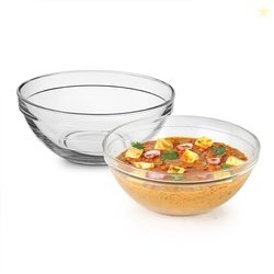 Cello Zenith Round Stack Serving & Mixing Bowl, Transparent | 2 X 500m