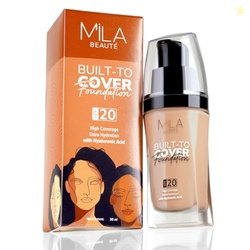 Mila Beaut Built to Cover Liquid Foundation I Medium to Buildable Cove