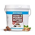 MYFITNESS Peanut Butter Chocolate Spread Smooth 2.5kg | 22g Protein & 6g Fiber | Tasty & Healthy Nut Butter Spread for Breakfast, Snacks | Cholesterol Free | Zero Trans Fat | Creamy Peanut Butter
