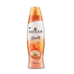 Santoor Beauty Talc with Sandalwood Extracts| Sandal, Rose, Musk & Ger