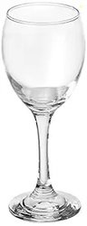 Amazon Brand - Solimo Wine Glass 245ml, Set of 6, Transparent