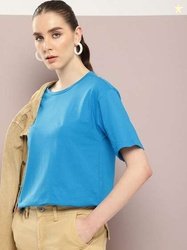 Kook N Keech Solid Drop-Shoulder T-shirt