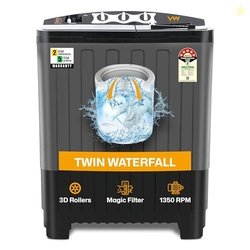 VW 7.5 kg 5 Star Aqua Spin Semi Automatic Top Load Washing Machine Aqu