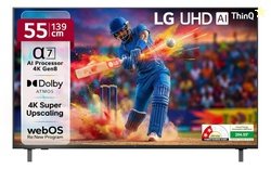 LG 139 cm (55 inches) UA82 AI Series 4K Ultra HD (3840 x 2160) Smart w