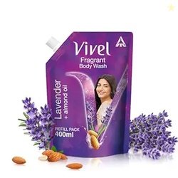 Vivel Fragrant Body Wash, Lavender & Almond Oil Shower Gel, 400 ml Sup