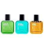 Wild Stone Edge, Forest Spice and Night Rider Long Lasting Mens Perfume, Pack of 3 (30ml each)