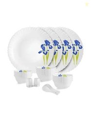 Cello 22 Piece Opalware Dishwasher and Microwave Safe Dinner Set