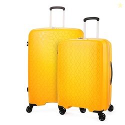 Verage Luxe Diamond Set of 2 (M+L) Polypropylene Hard Shell Luggage wi