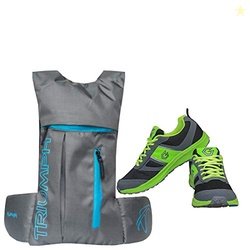 Gowin Bright Blue/Green Size-6 With Triumph Back Bag Alpha Pro-6003 Gr