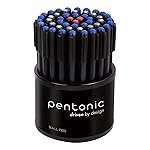 Pentonic 0.7mm Ball Point Pen Tumbler Pack | Black Body | Blue, Black & Red Ink | Pack of 50 Pens
