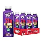 Yogabar 31g Protein Shake â Double Chocolate, No Added Sugar, Low Fat, High Calcium, Ready-to-Drink, 250ml Bottle, Pack of 24