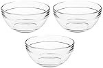 Solimo Glass Bowls set (3 pieces, 1080ml)| Transparent