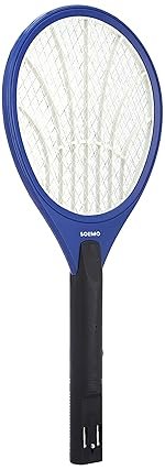 Solimo Anti-Mosquito Racquet, Insect Killer Bat with Rechargeable 250 mAh Battery (Blue)