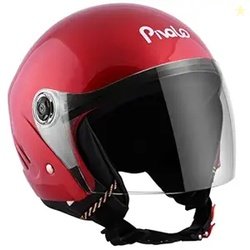 Pivalo X-Pearl 580MM Half Face Helmet with Outer Clear Visor Glossy Fi