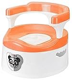 Baby Potty Training Seat, Floor Potty Trainer, Detachable Potty Bowl, Suitable for Boy/Girl Orange