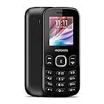 Motorola All-New A10e Dual Sim keypad Phone | 2 Years Replacement | Long Lasting Battery | Bluetooth Facility | Loud Sound | Wireless FM | Auto Call Recording (Black)
