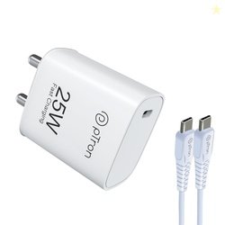 pTron 25W Type C Mobile Charger Superfast Charging Compatible for Sams
