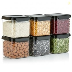 Nexium Plastic Kitchen Container Set with Airtight Lids for Storage |