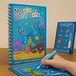 Graphene Magic Water Coloring Book, Educational Fun & Bonding Time for Kids, Reusable, Mess-Free Art with Quick Dry Technology, Promote Fine Motor & Drawing Skills, Ideal Travel (Toy Pack of 1)