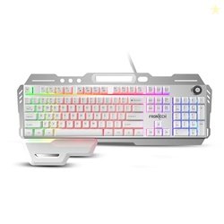 FRONTECH KB-0013P Wired Gaming Keyboard | 104 Keys with Rainbow Backli