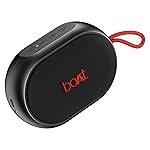 Boat (2025) Stone 110 Bluetooth Speaker with 3W Signature Sound, Up to 15Hrs Playback, Built-in Mic, TWS Feature, Bluetooth v5.4, AUX Port, Voice Assistant & IPX4(Raging Black)