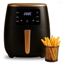 AviQ Air Fryer AF04, uses upto 85% less oil, 1400W, 4.5 Litre, with Om