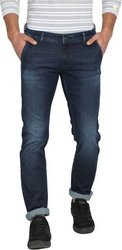 BASICS Men Skinny Mid Rise Dark Blue Jeans