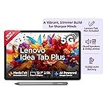 Lenovo Idea Tab Plus with Pen |Wifi + 5G|12.1″ 2.5K Display, 800nits Peak Brightness|12GB RAM + 256GB ROM (Expandable upto 2TB)|MediaTek Dimensity 6400| 10200mAh|4 Speakers with Dolby Atmos| Luna Grey